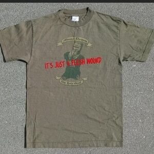 Vtg 2005 Monty Python Black Knight Holy Grail Movie Promo Tee Small